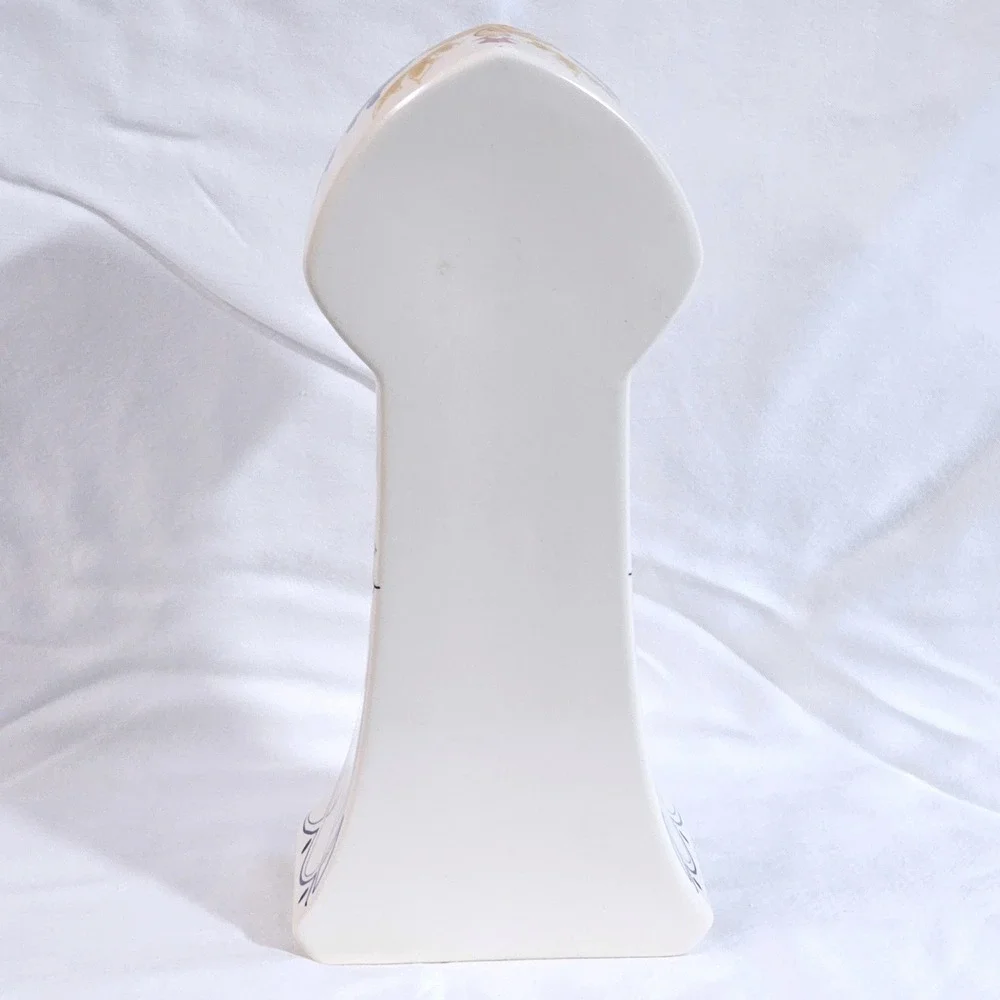 Royal Goedewaagen Amata Ceramic Mantel Clock‎ Hermle Quartz Handpainted Germany